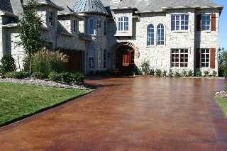 Saddle Concrete stain